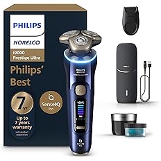 Philips Norelco Shaver i9000 Prestige Ultra, Wet & Dry Electric Shaver, Adriatic, SenseIQ Pro Technology, Triple Lift & Cut S