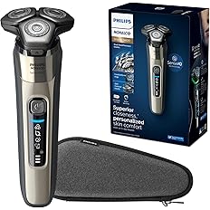 Philips Norelco 9400 Rechargeable Wet/Dry Electric Shaver with SenseIQ and Comfort Glide Ring Technology, Battery Powered, Si