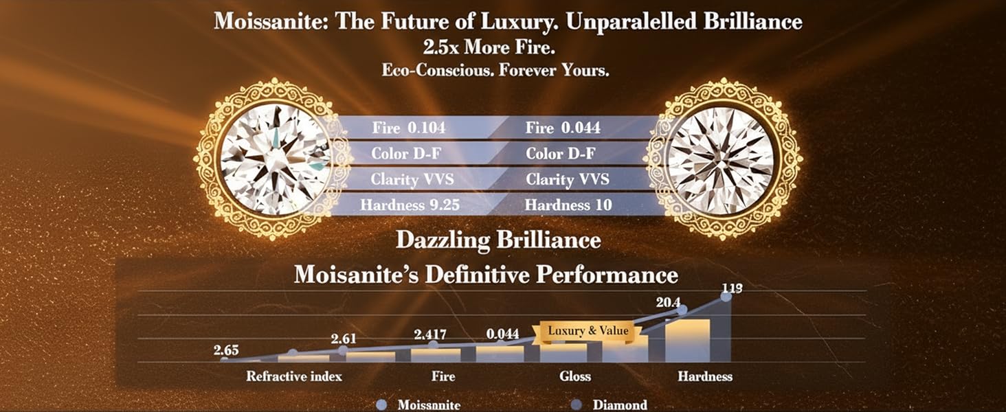 Advantage of Moissanite necklace stone