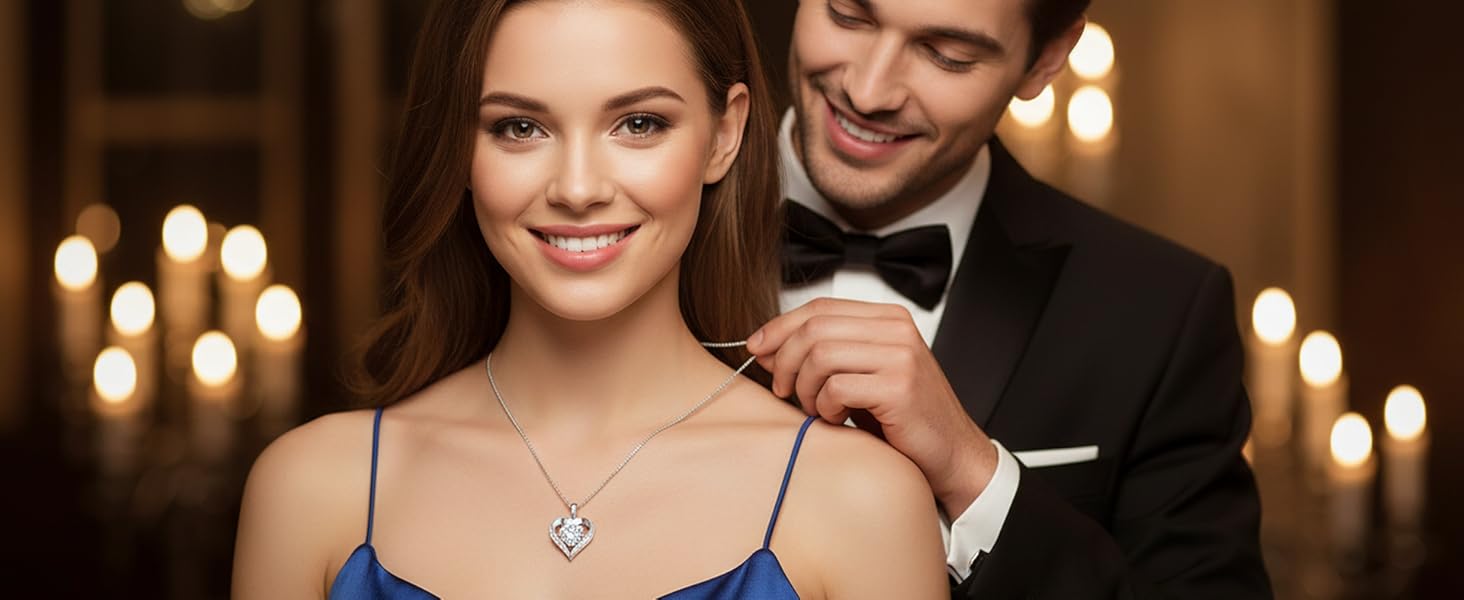 Moissanite necklace for her